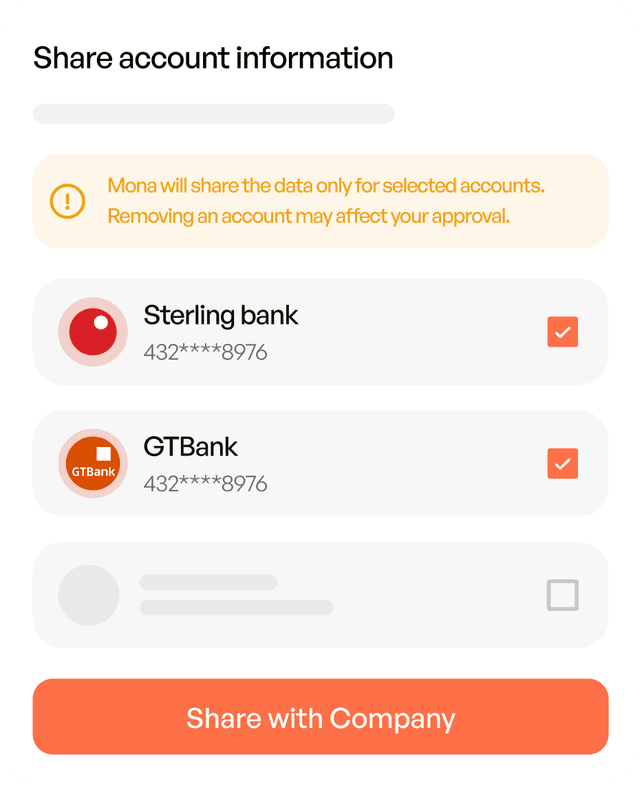 Access verified financial data with zero logins, full consent, and complete privacy.