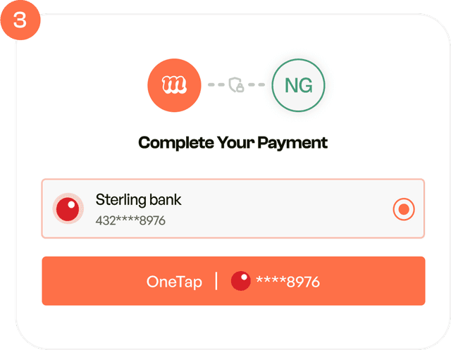 tap to complete your payment